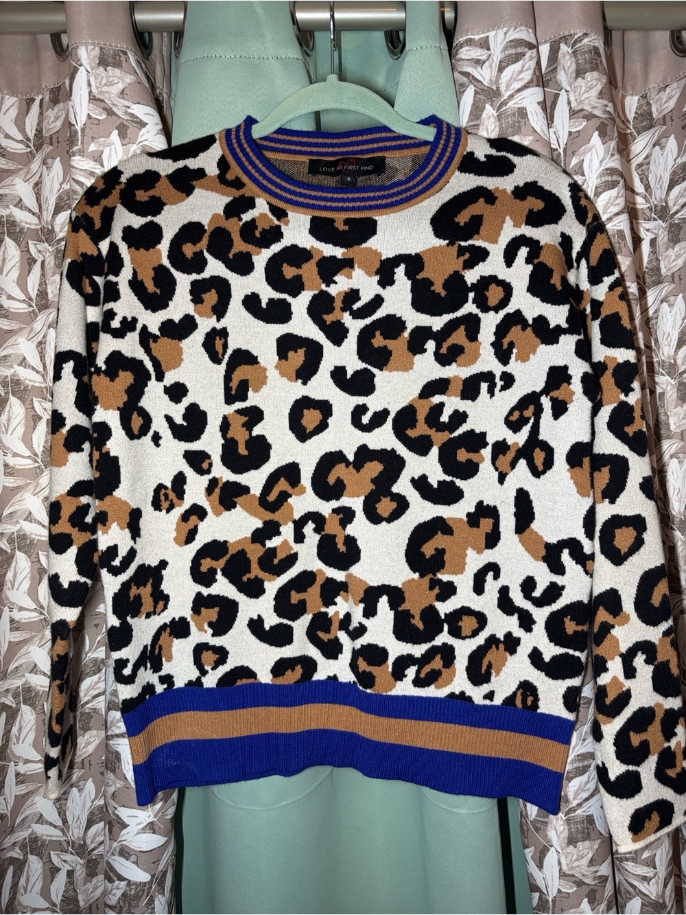 Love at First Find Leopard Sweater NWT